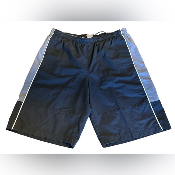 Men’s Nike Lined Swim Trunks Board Shorts Gray And Black Size Large - Picture 1 of 6